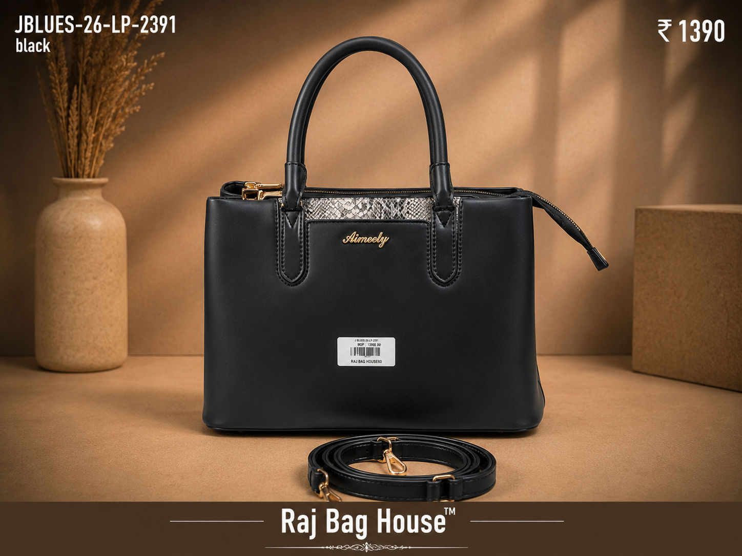Aimeley J-Blues 2391 Handbag – Black