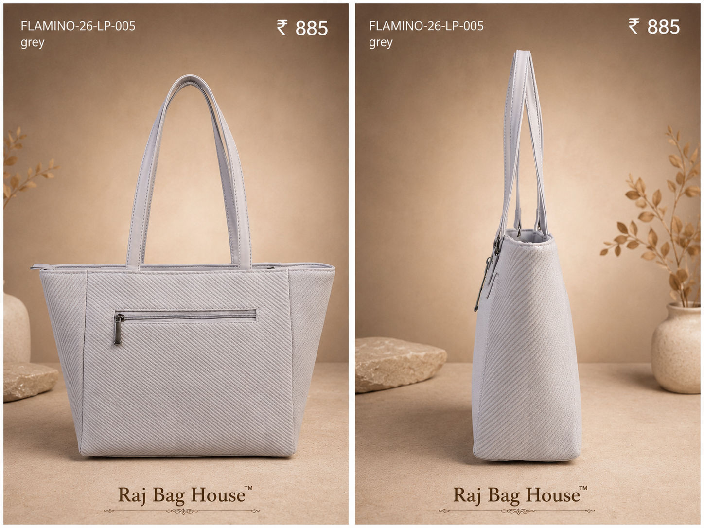 Flamingo Flamino 011 Tote Bag – Grey 2