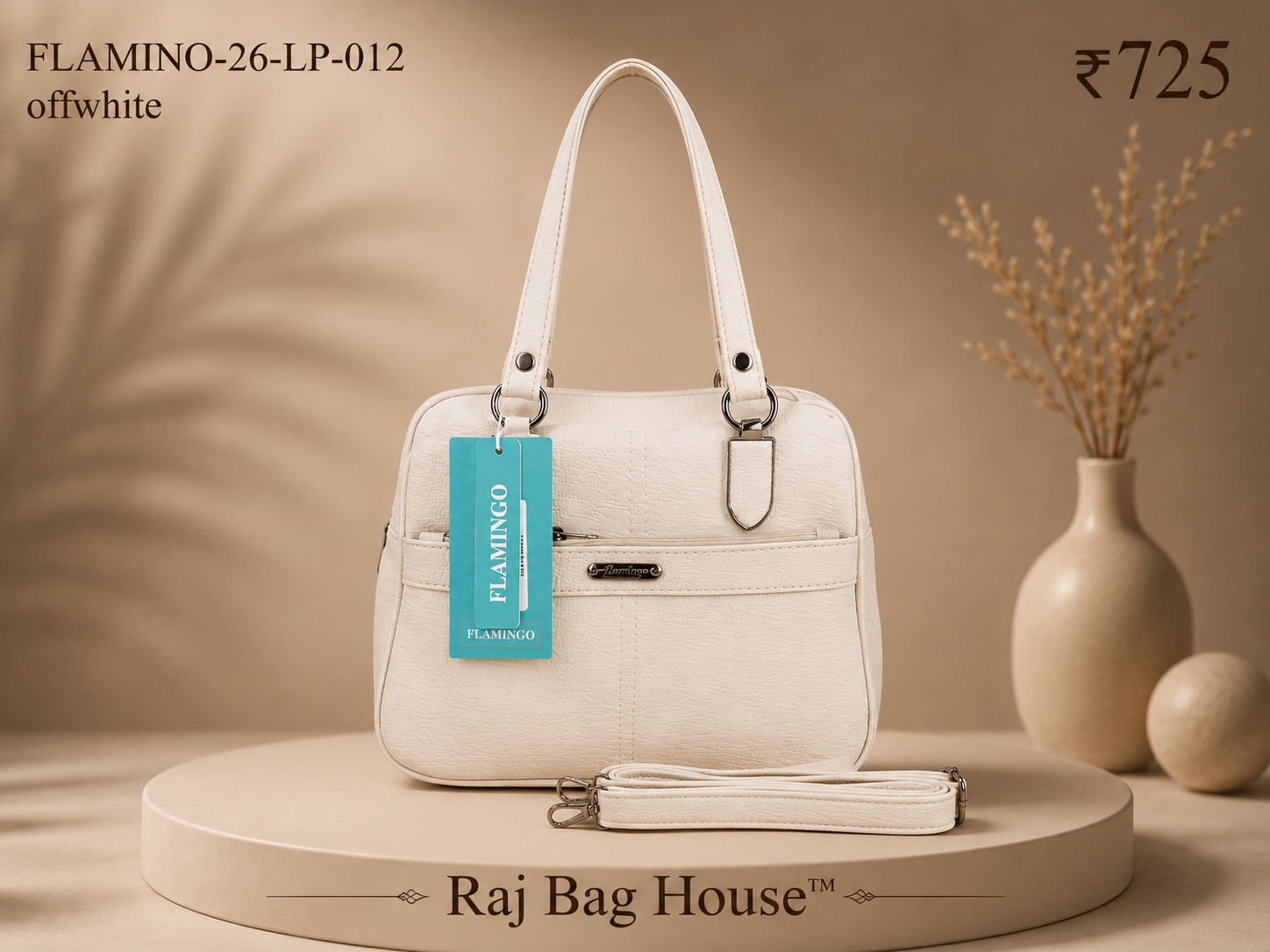 Flamingo Flamino 012 Handbag – Off White