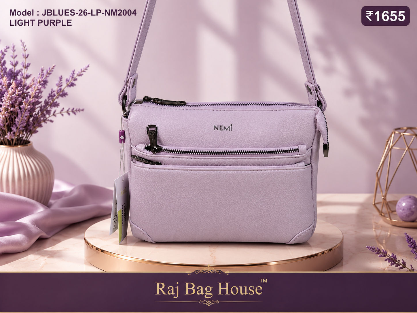 Nemi J-Blues Nm2004 Light Small Sling Bag – Light Purple