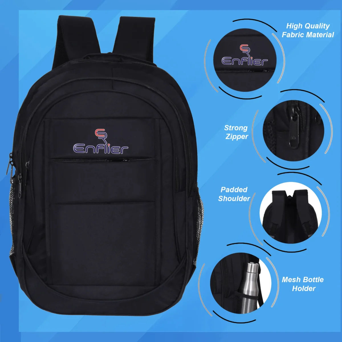 Enflier College Bag 19 Inch Laptop Backpack