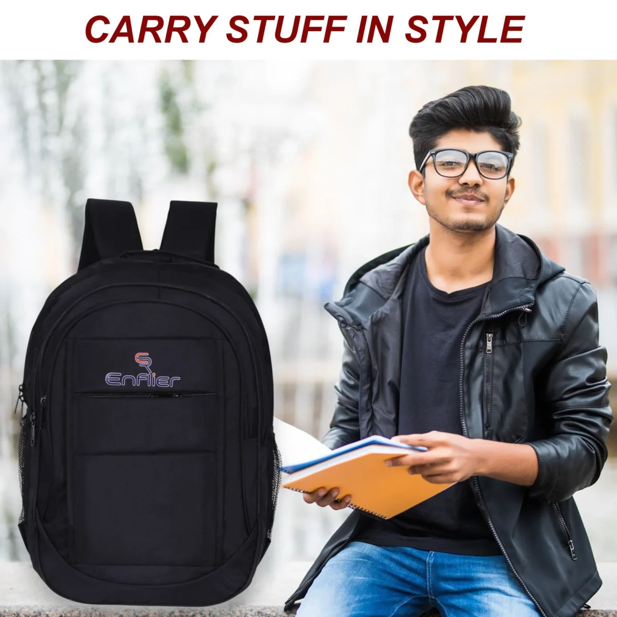 Enflier College Bag 19 Inch Laptop Backpack