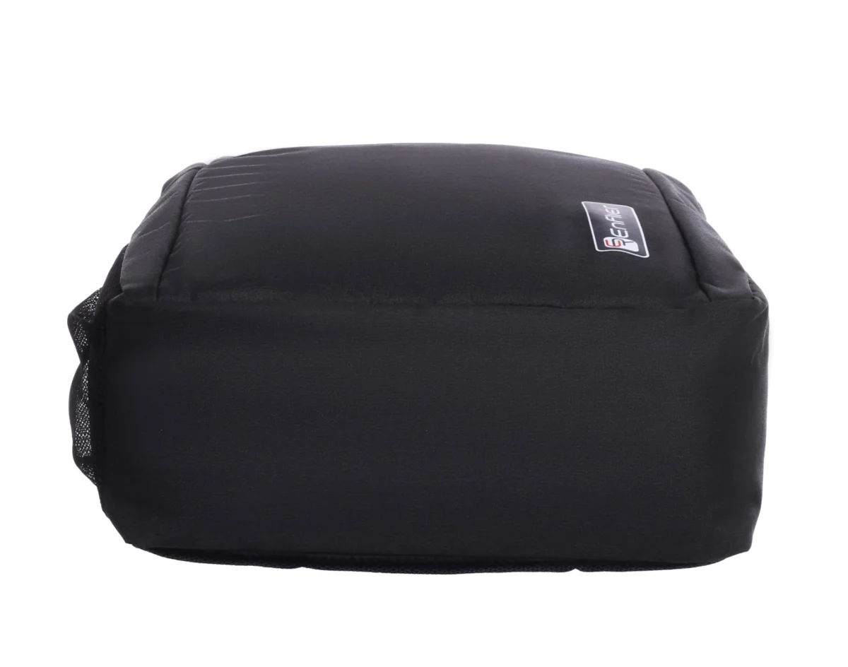 ENFLIER Black College Backpack – Water-Resistant Laptop Bag