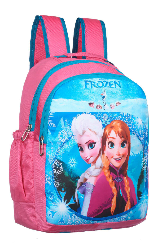 Enflier Frozen Kids Backpack – Pink School Bag for Girls Featuring Elsa and Anna