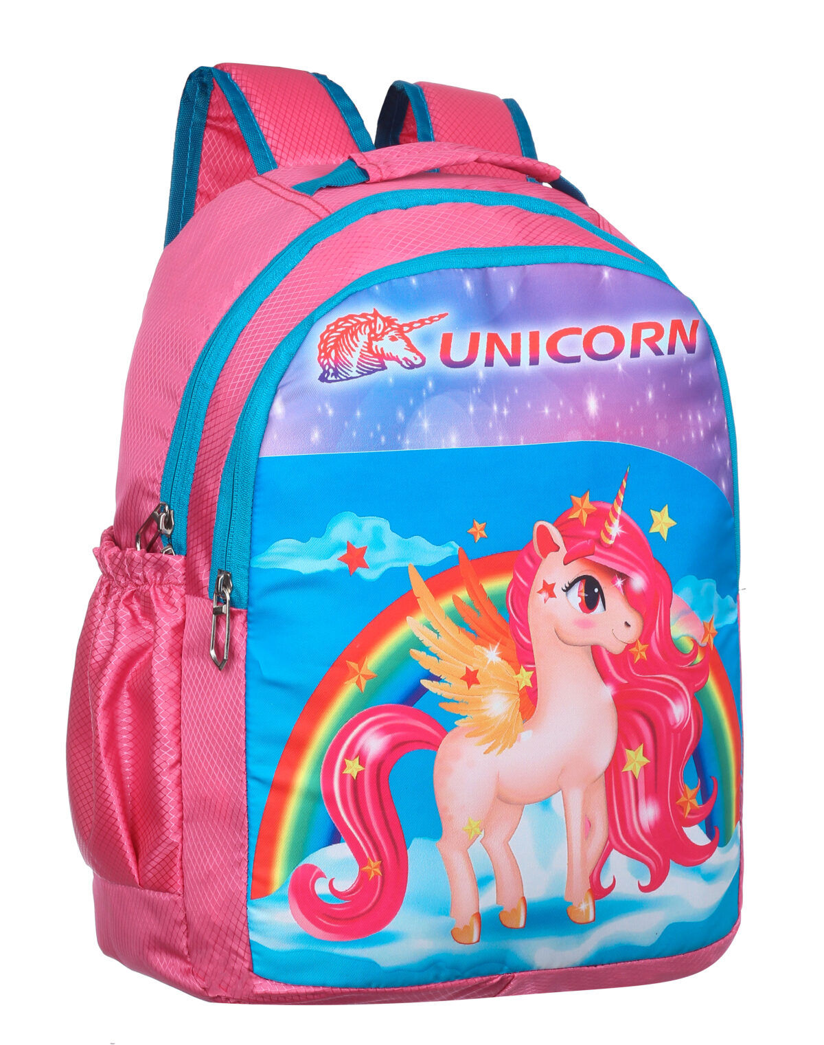 1 Pink unicorn-themed children's backpack