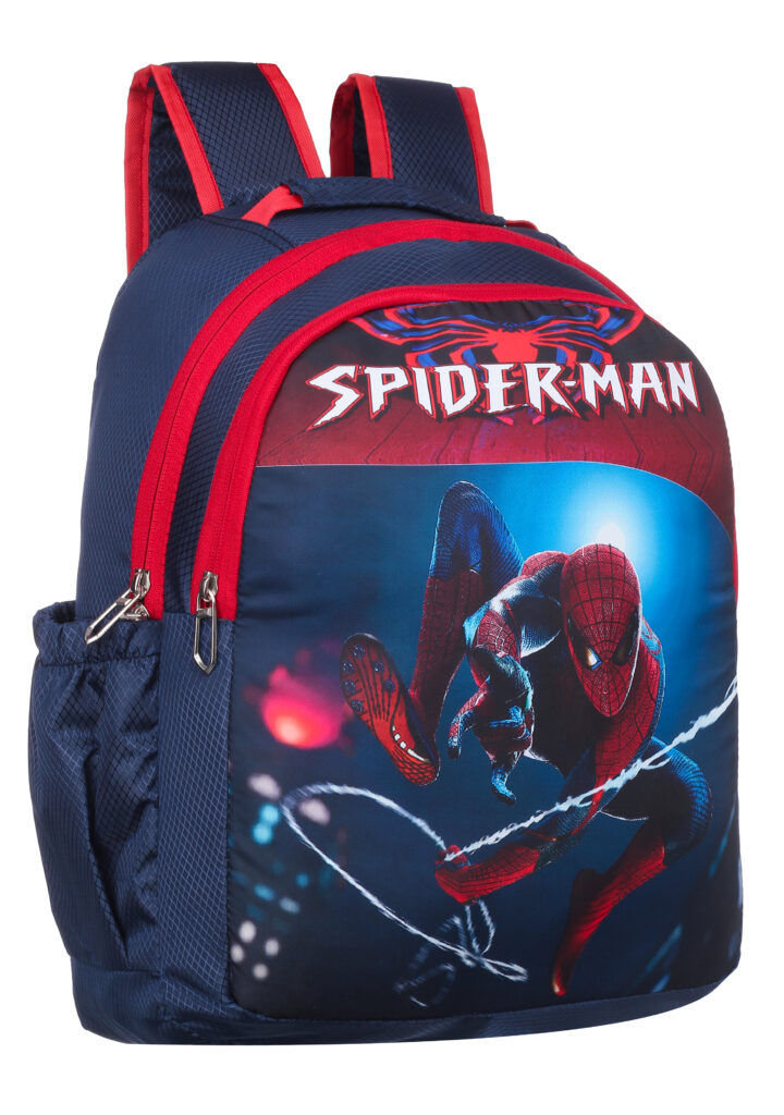 Spider-Man themed backpack in blue