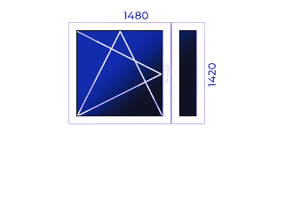 Logi istabai – Profils 4 (2400mm x 1410mm)