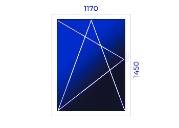 Logi virtuvei – Profils 1 (1150mm x 1420mm)