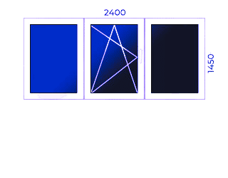 Logi istabai – Profils 4 (2400mm x 1410mm)
