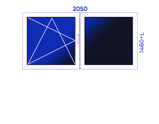 Logi istabai – Profils 4 (2400mm x 1410mm)