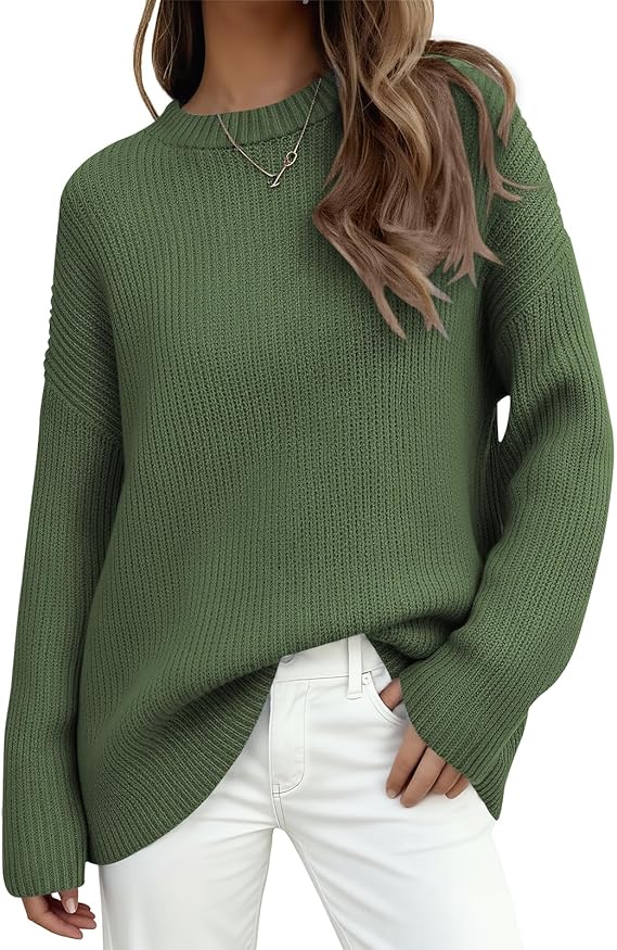 PRETTYGARDEN Ribbed Knit Sweater