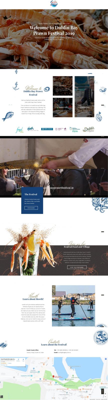 Seafood Festival Website Design 1