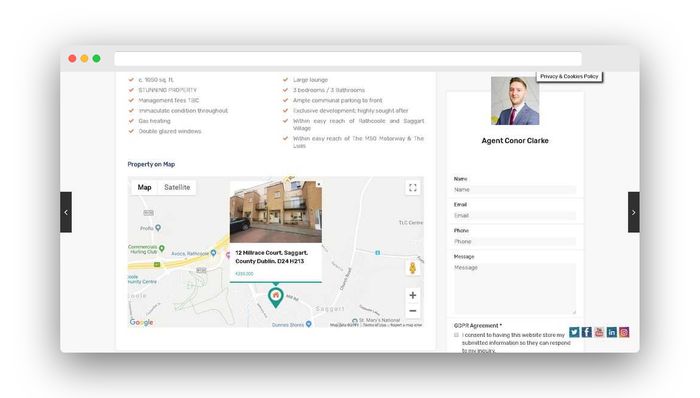Real Estate Website Design (1 Amazing Project!) real estate website design google maps