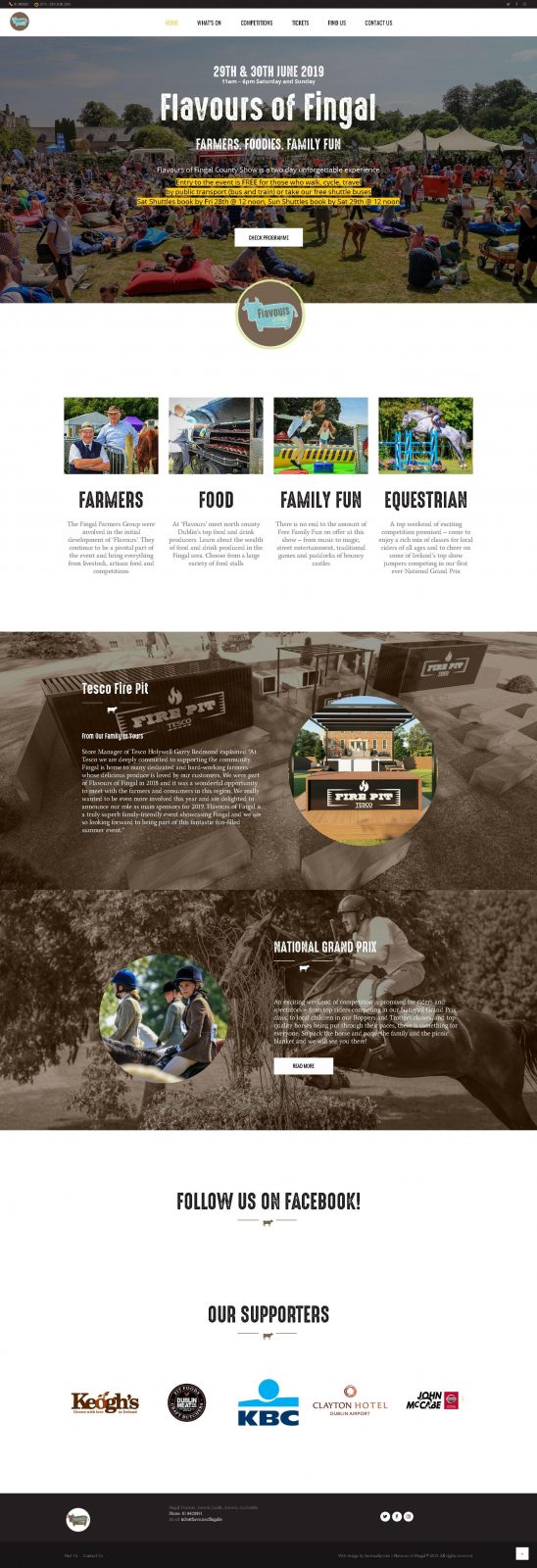 County Show Website Design 1