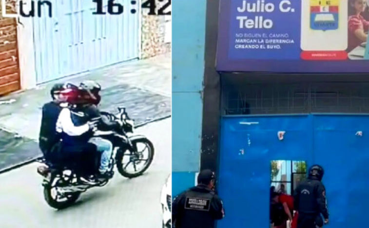 Sicario asesinó a un profesor en un colegio frente a sus alumnos en Lima.