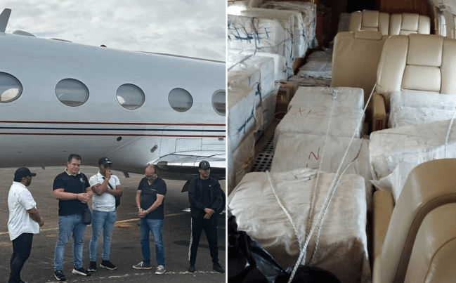 Incautan más de dos toneladas de cocaína en un avión de Venezuela en África.