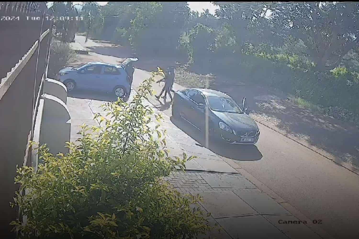 Abduction of mother and son is captured by security cameras