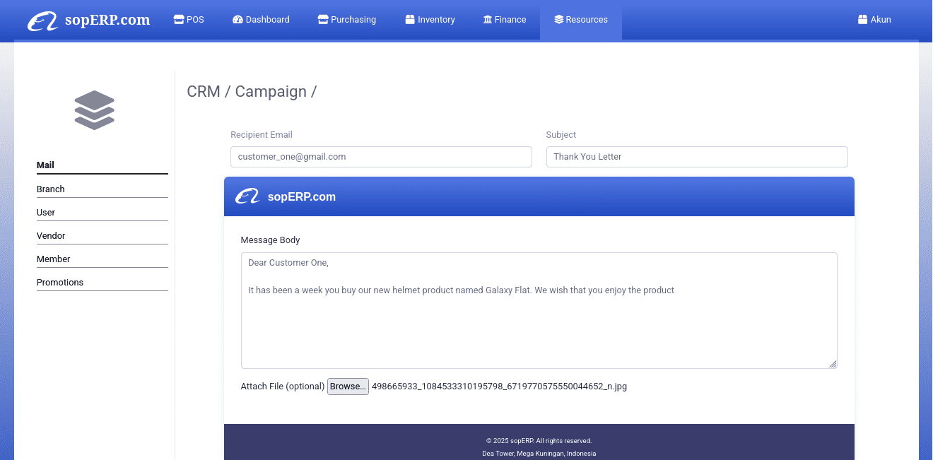 CRM Screenshot
