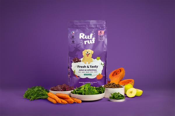 Jelenie so zeleninou a probiotikami