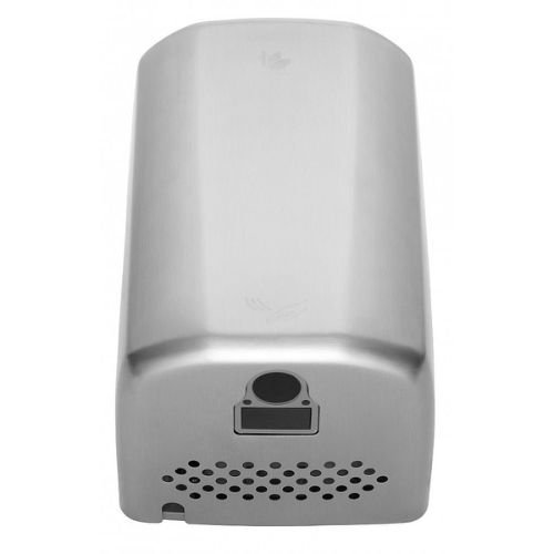 Stainless steel bathroom hand dryer with a sleek design for efficient drying