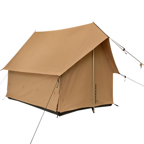 Durable canvas camping tent with waterproof features and spacious design for outdoor adventures