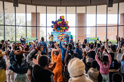 Kids celebrating
