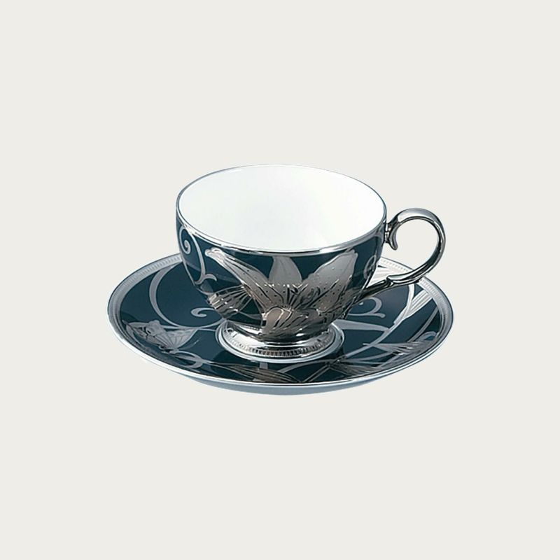 Японы Noritake брэндийн тансаг Hana Ginsai Yuri 23pc цайны иж бүрдэл