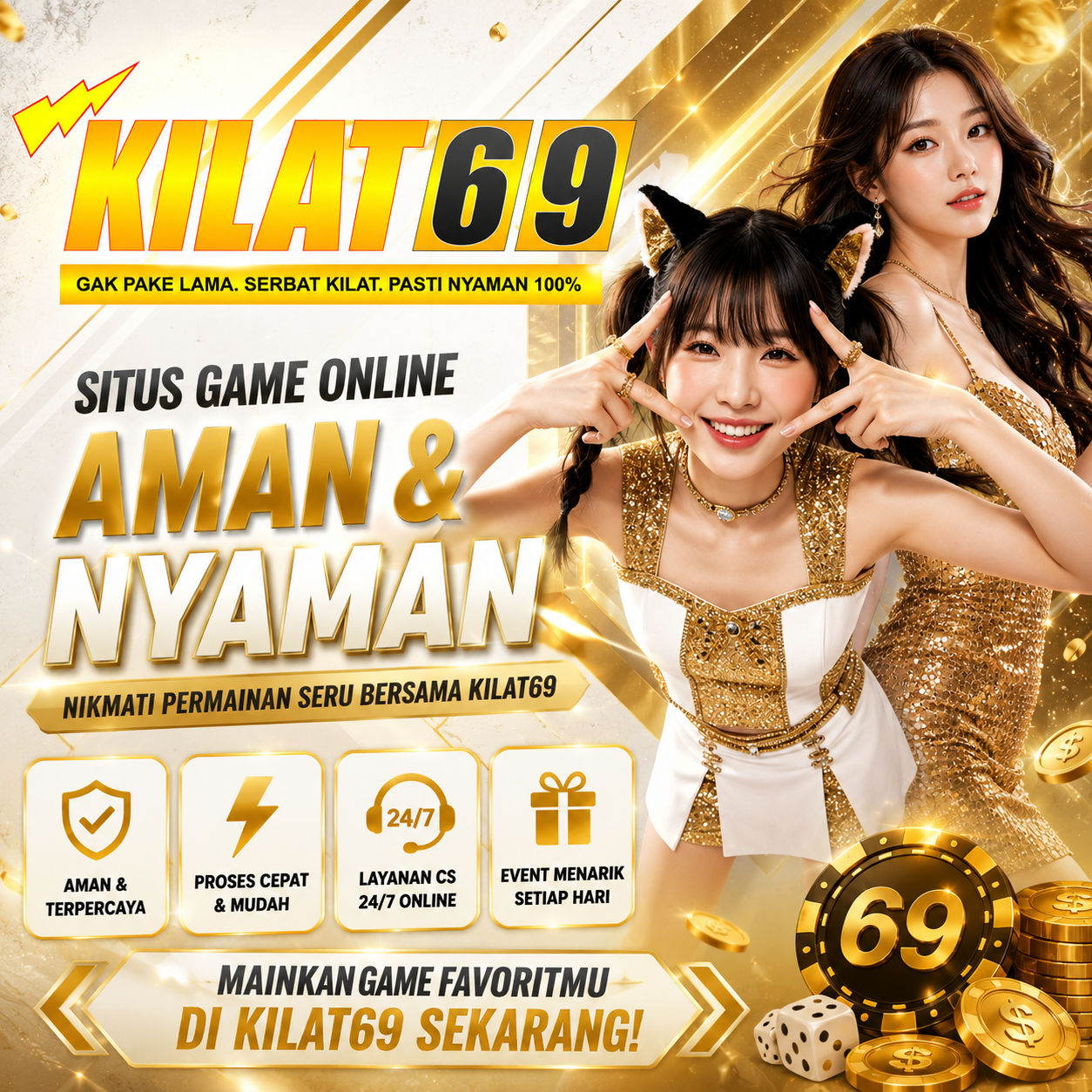 Kilat69: Situs Slot Terpercaya dan Aman Modal Kuota Dapet Uang