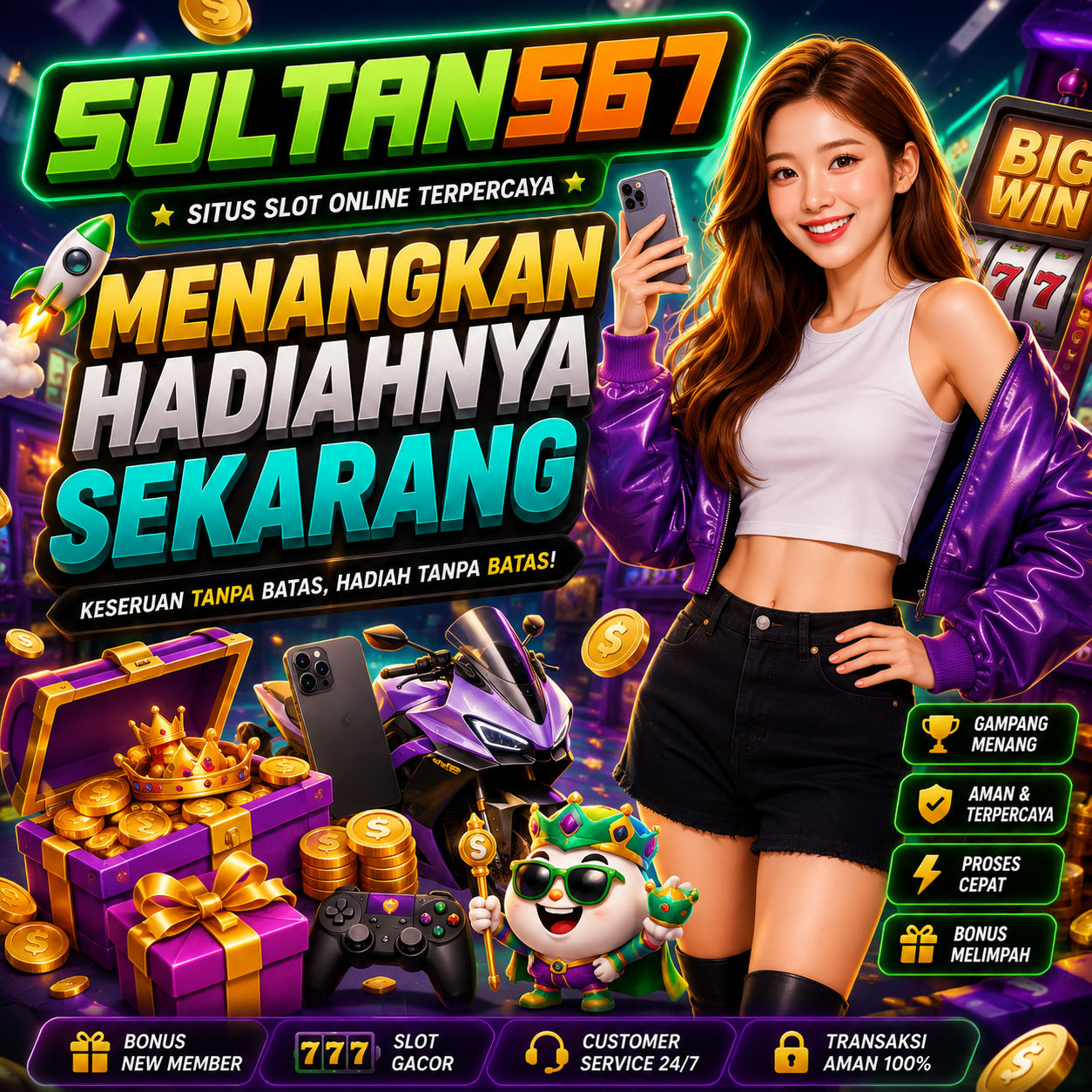 Sultan567 x Gyvinversionessac Hadir dengan Pilihan Slot Favorit Terlengkap