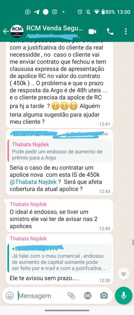 Grupo de Consultoria Thabata Najdek / Venda Seguro