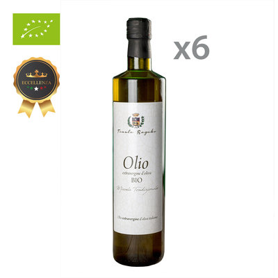 Olio EVO 6 bottiglie - Olio Evo BIO Miscela Tradizionale 75 Cl