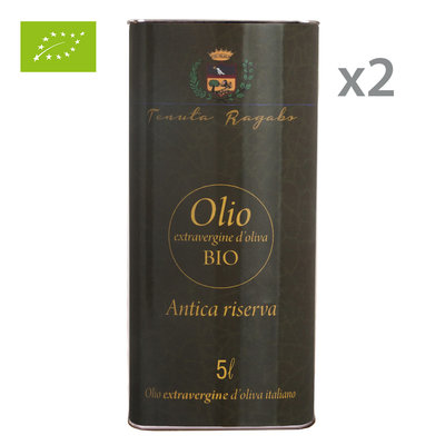 Olio EVO 2 latte - Olio Evo BIO Antica Riserva 5 lt