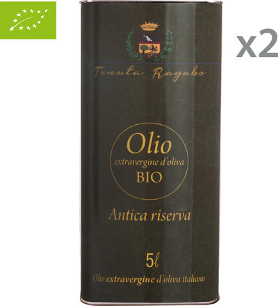 Olio EVO 2 latte - Olio Evo BIO Antica Riserva 5 lt