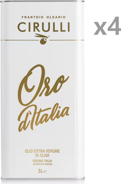 Olio EVO 4 lattine 3 lt - Olio EVO "Oro d'Italia"
