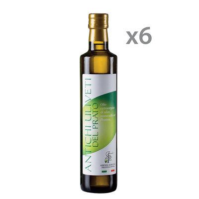 Olio EVO 6 bottiglie 0,50 lt - Olio EVO Antichi Uliveti del Prato