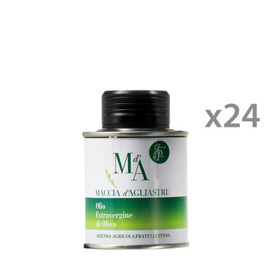 Olio EVO 24 lattine "Mignon" 100 ml - Olio EVO Maccia d'Agliastru