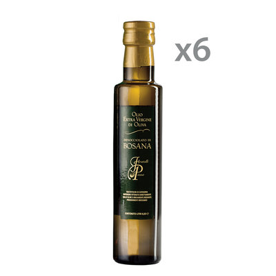 Olio EVO 6 bottiglie 0,25 lt - Olio EVO Denocciolato di Bosana