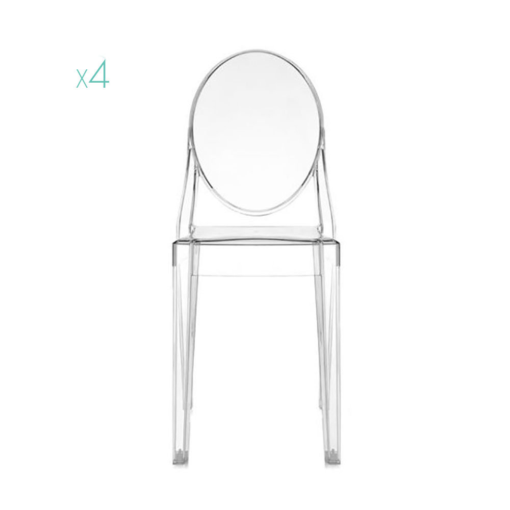 Set 4pz - Sedia Victoria Ghost, cristallo - Kartell Sedie - Acquista ... Set 4pz - Sedia Victoria Ghost, cristallo - Kartell Sedie - Acquista ...