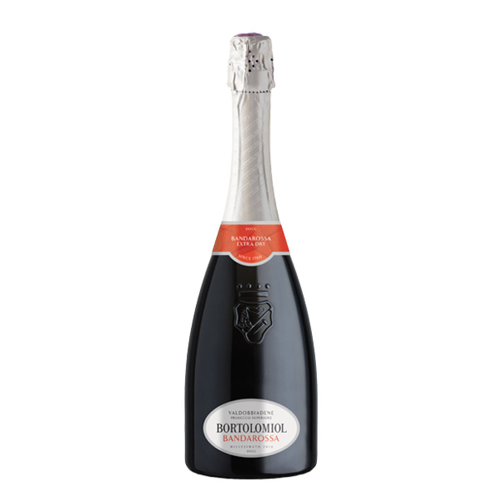 3 bottiglie - ''Bandarossa'' Valdobbiadene Prosecco Superiore DOCG Extra Dry millesimato