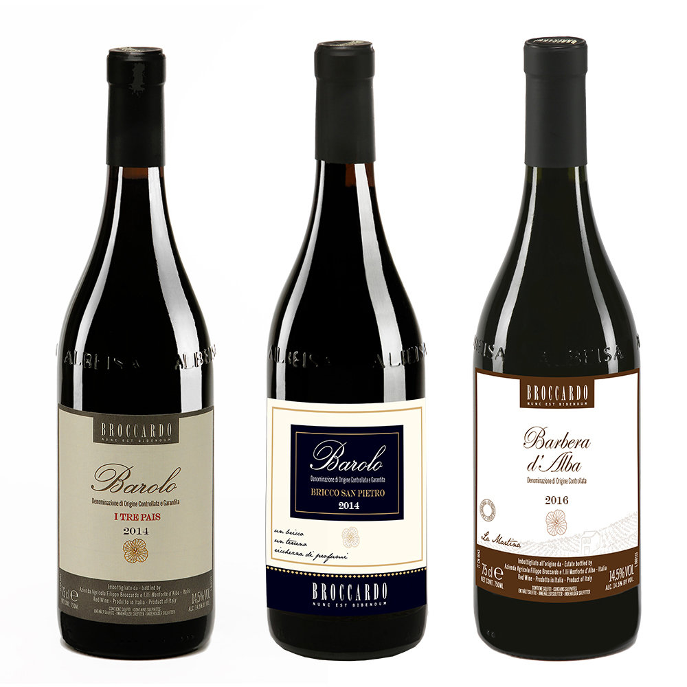 3 bottiglie miste: Barolo ''I Tre Pais'' - Barolo ''Bricco San Pietro'' - Barbera