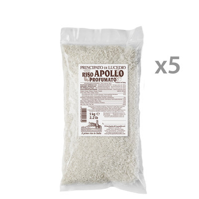 Riso 5 confezioni - Riso Apollo Profumato 1 kg