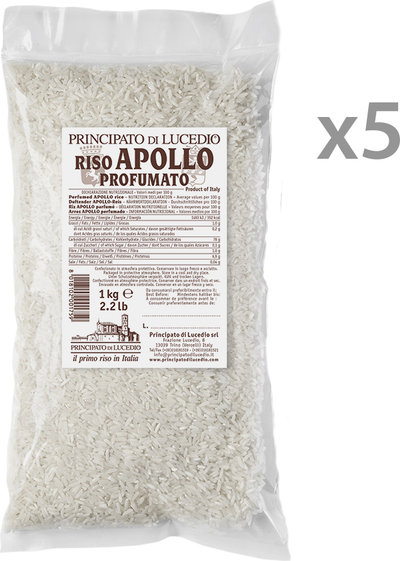 Riso 5 confezioni - Riso Apollo Profumato 1 kg