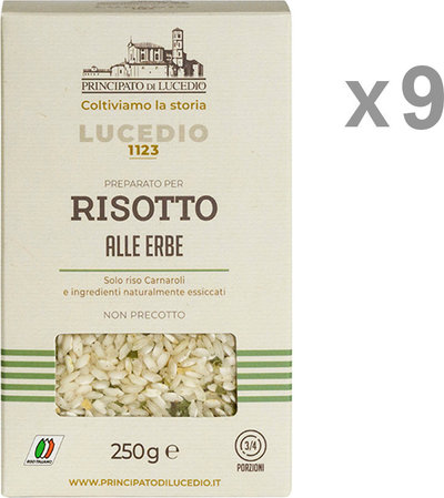 Risotti 9 confezioni 250 gr - Risotto alle Erbe