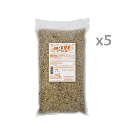 Riso 5 confezioni - Riso Ribe Integrale 1 kg