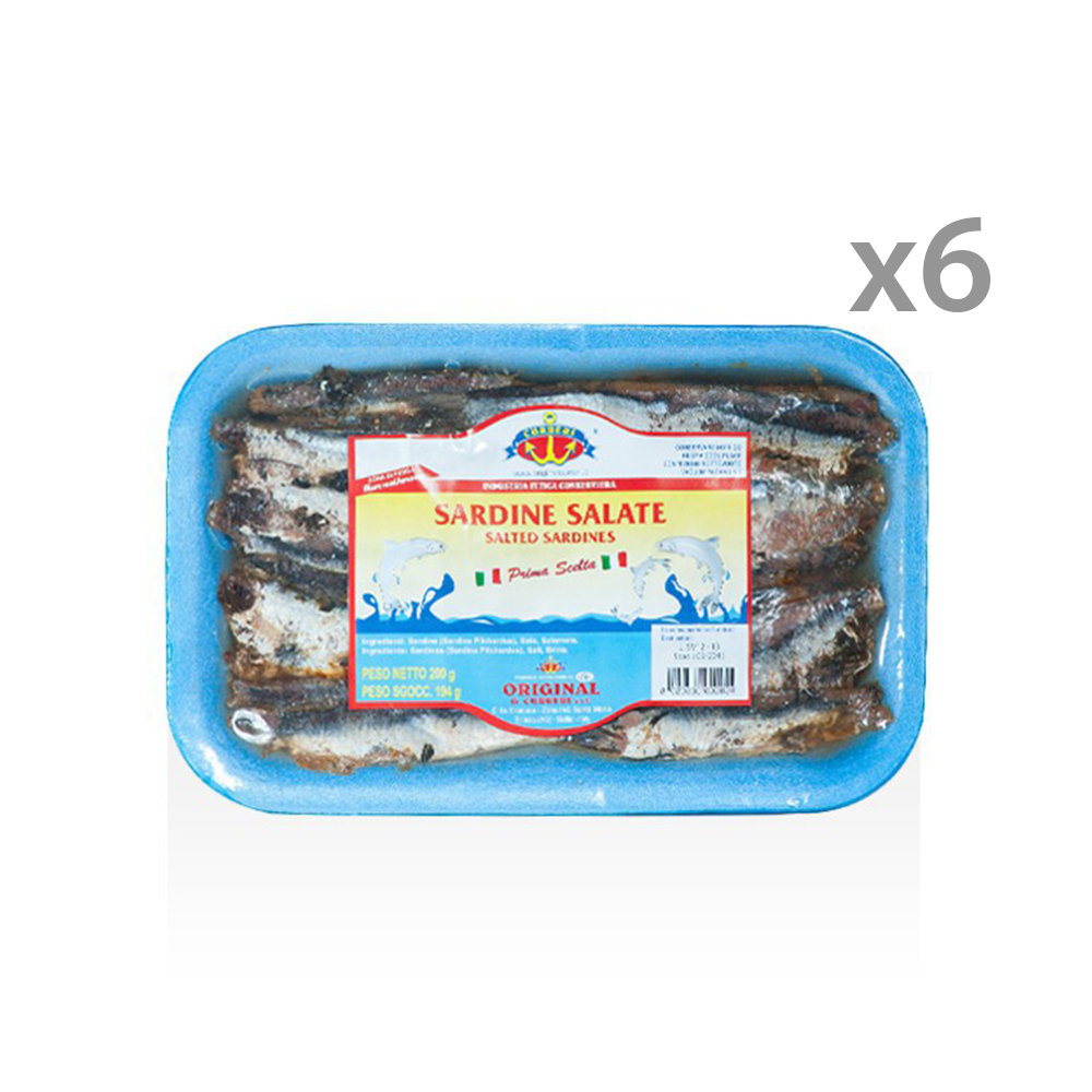 Sardine Salate - 6 vaschette 200 gr