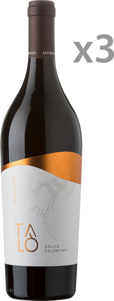 Vini rossi 3 bottiglie - "Talò" Salice Salentino DOP 2016