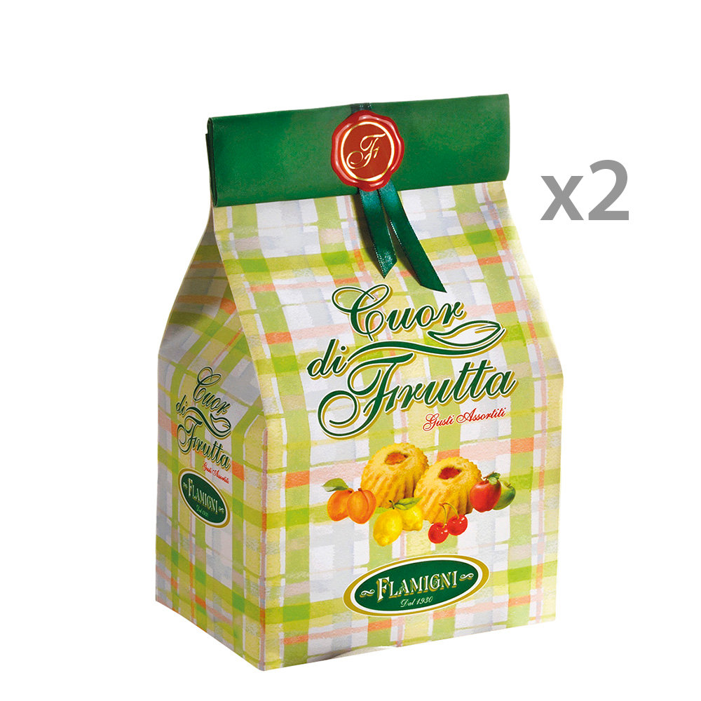 2 sacchetti 400 gr - Pasticceria assortita ''Cuor di Frutta''