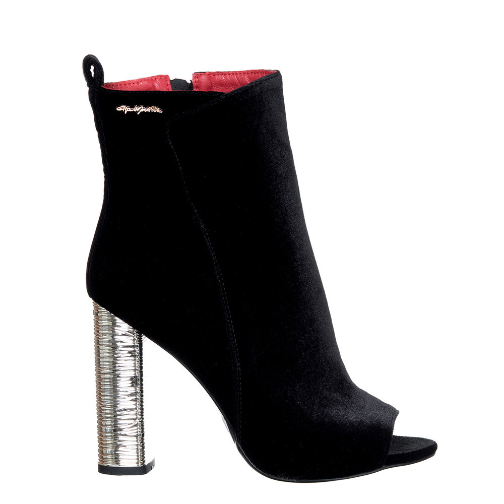 Tronchetti con tacco a contrasto neri Gai Mattiolo