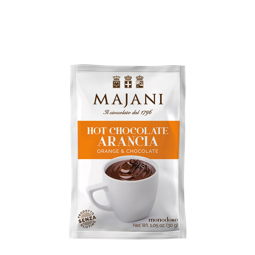 25 monodosi - Hot Chocolate fondente all'arancia 30 gr