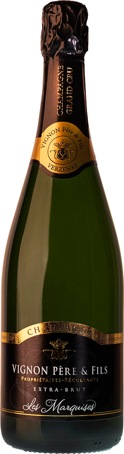 Bollicine 1 bottiglia Magnum 1,5 lt - Magnum – Champagne Vignon pére et fils - Les Marquises - extra brut - grand cru